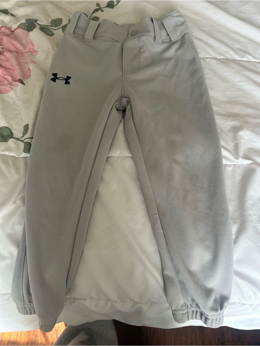 Under Armour Light Gray Kids' Athletic Joggers